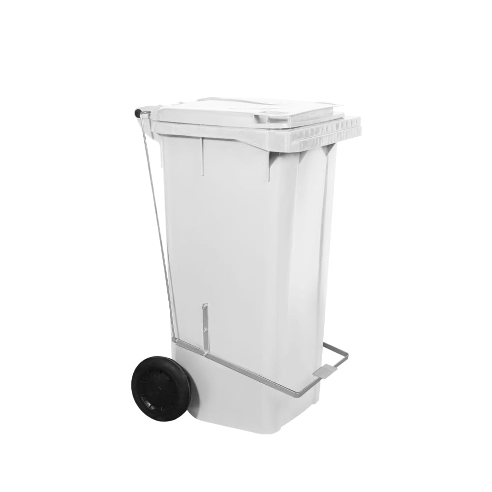 CARRINHO COLETOR DE LIXO COM PEDAL DE 120 LITROS