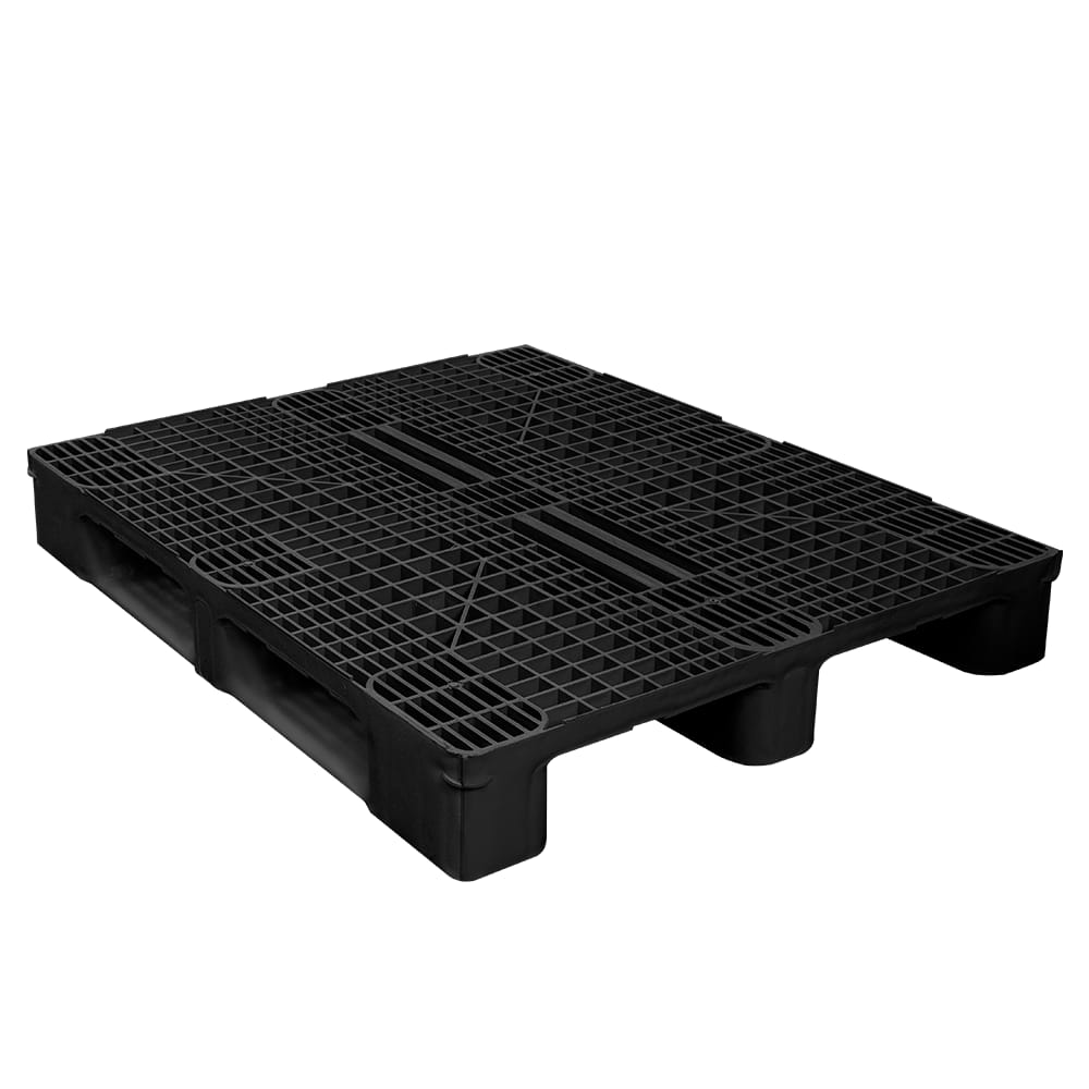 HEAVY PALLET DE PLÁSTICO VAZADO 1,00M x 1,20M