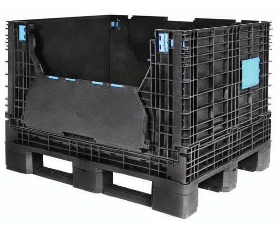 Caixa Pallet, Fechada, Empilhável, Dobrável